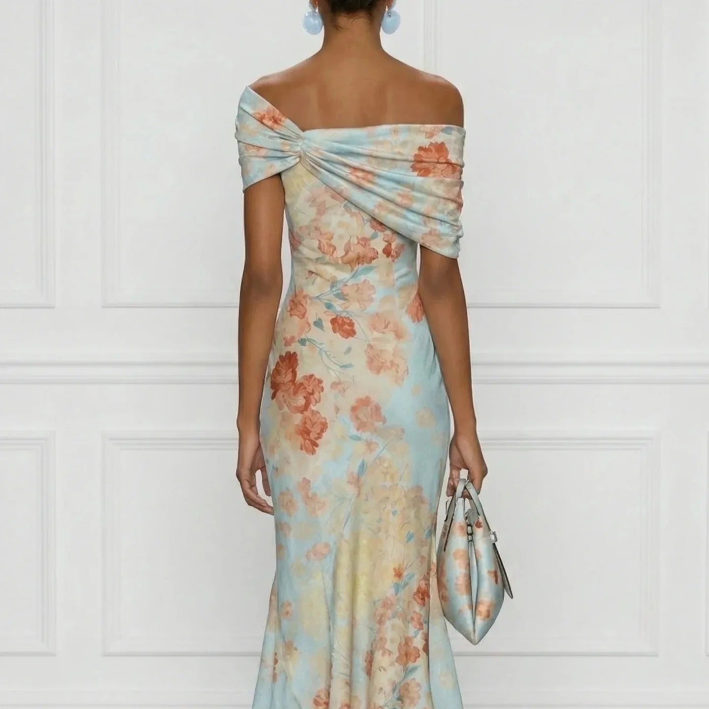 Amara | Floral Off-Shoulder Elegance Dress